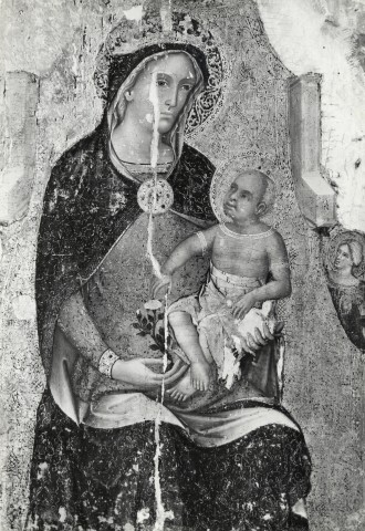 Szépmüvészeti Múzeum Budapest — Paolo Veneziano - affine - sec. XIV - Madonna con Bambino in trono — insieme